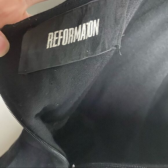 Reformation Black Pant Jumpsuit Size 2 Romper Dress - Picture 6 of 8